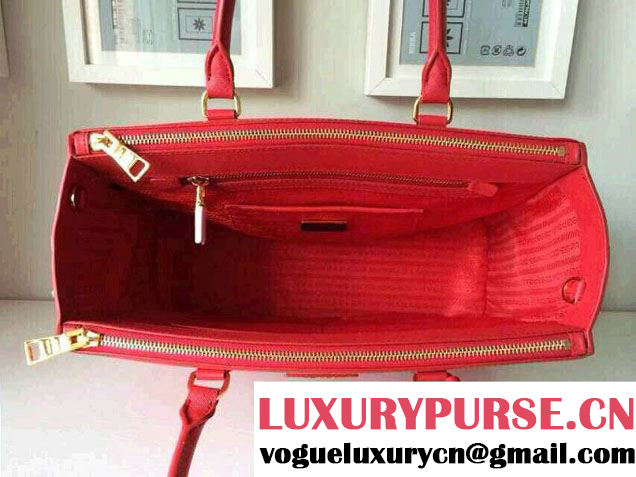 Prada Saffiano Cuir Leather Tote Bag BN2361/BN1801/BN2274 Red