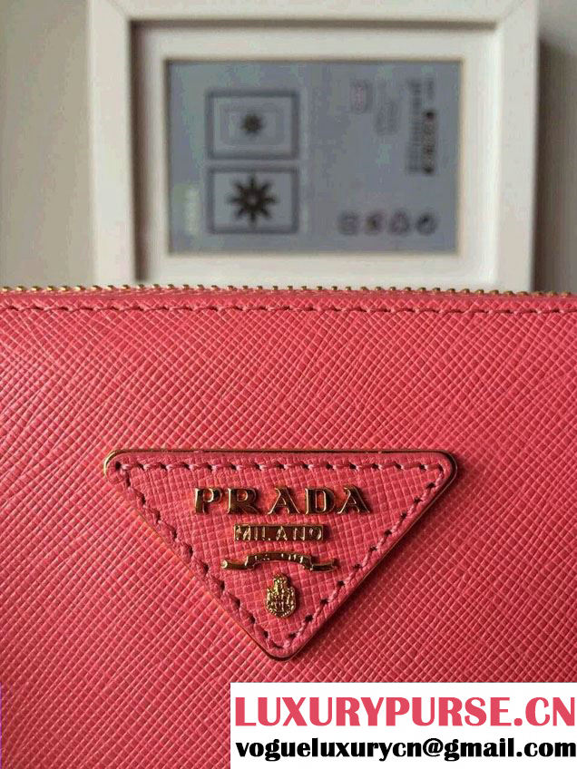Prada Saffiano Cuir Leather Tote Bag BN2361/BN1801/BN2274 Peach