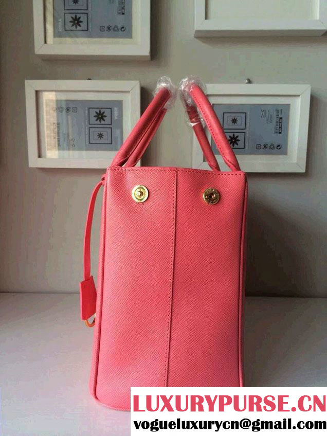 Prada Saffiano Cuir Leather Tote Bag BN2361/BN1801/BN2274 Peach
