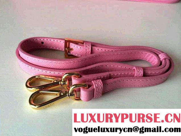 Prada Saffiano Cuir Leather Tote Bag BN2361/BN1801/BN2274 Cherry Pink