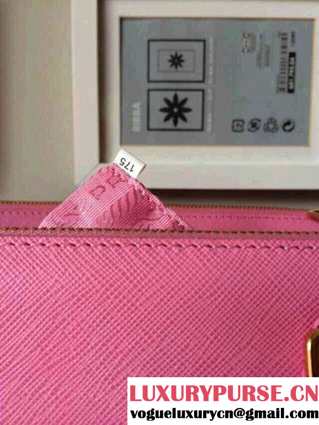 Prada Saffiano Cuir Leather Tote Bag BN2361/BN1801/BN2274 Cherry Pink