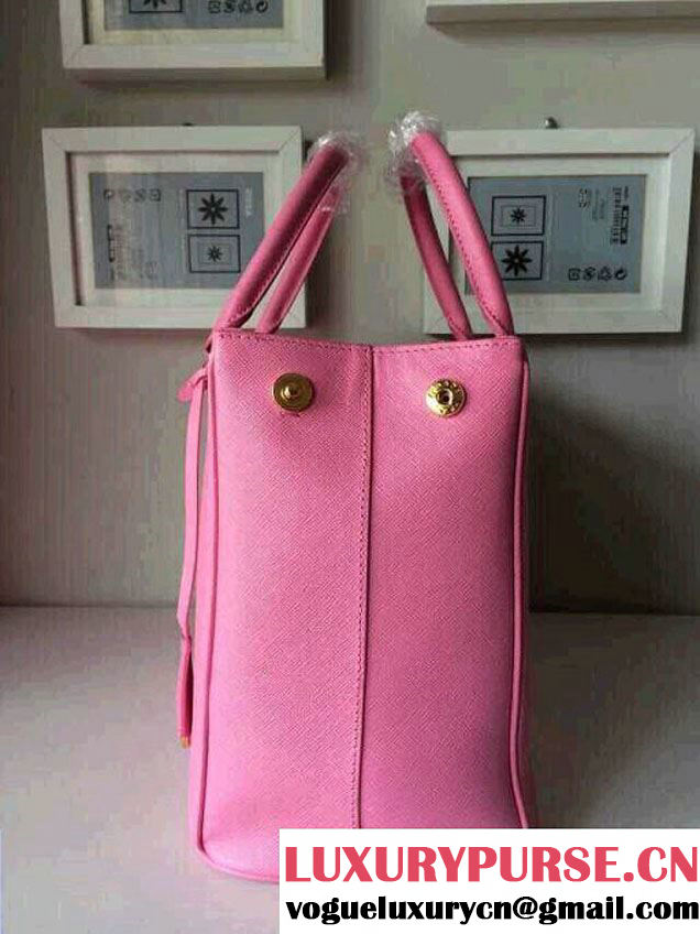 Prada Saffiano Cuir Leather Tote Bag BN2361/BN1801/BN2274 Cherry Pink
