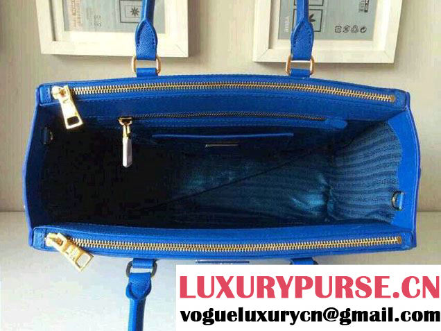 Prada Saffiano Cuir Leather Tote Bag BN2361/BN1801/BN2274 Blue
