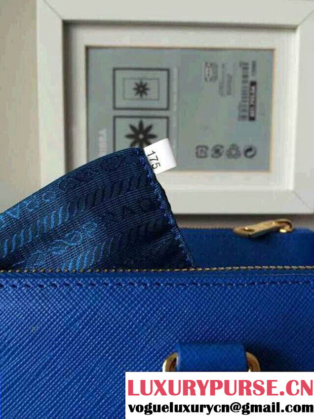 Prada Saffiano Cuir Leather Tote Bag BN2361/BN1801/BN2274 Blue