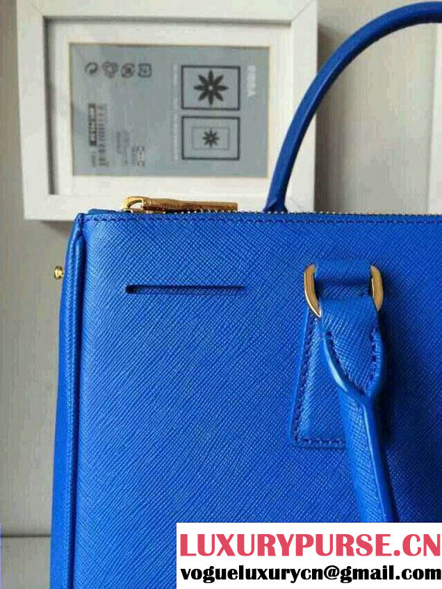 Prada Saffiano Cuir Leather Tote Bag BN2361/BN1801/BN2274 Blue