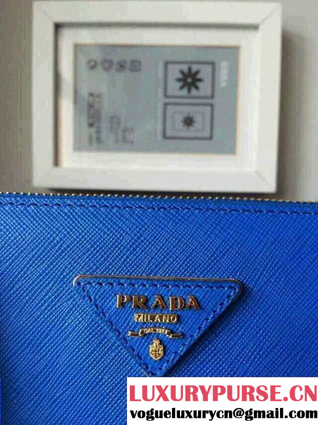 Prada Saffiano Cuir Leather Tote Bag BN2361/BN1801/BN2274 Blue