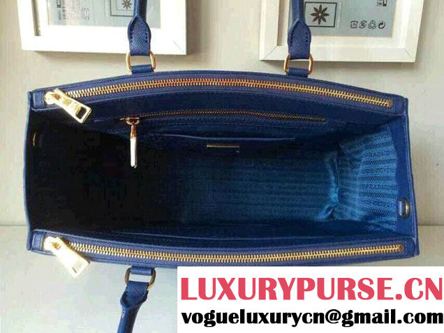Prada Saffiano Cuir Leather Tote Bag BN2361/BN1801/BN2274 Royal Blue