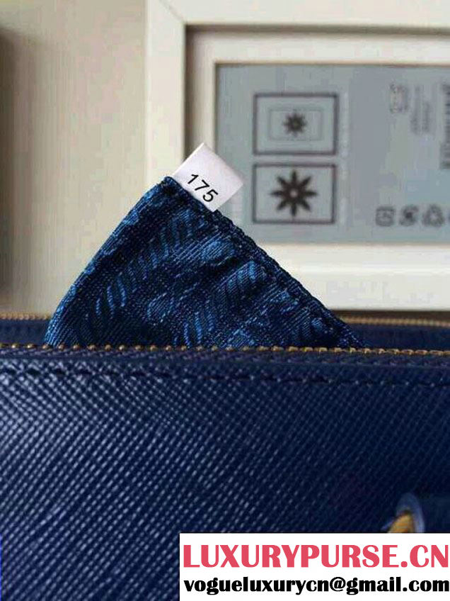 Prada Saffiano Cuir Leather Tote Bag BN2361/BN1801/BN2274 Royal Blue