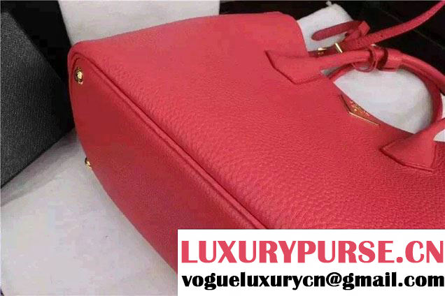Prada Saffiano Cuir Leather Tote Small Bag BN2775 Peach 2015