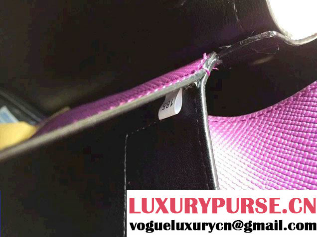Prada Saffiano Cuir Leather Tote Small Bag BN2775 Purple 2015