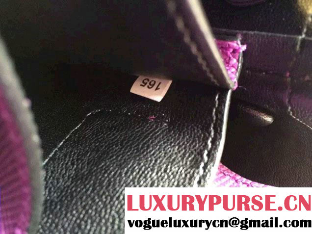 Prada Saffiano Cuir Leather Tote Small Bag BN2775 Purple 2015