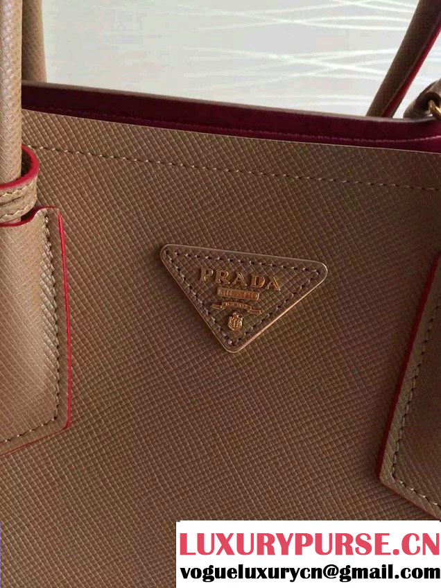 Prada Saffiano Cuir Leather Tote Small Bag BN2775 Camel 2015