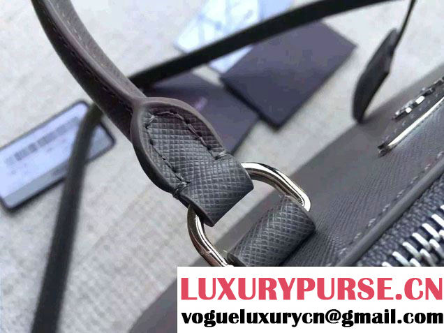 Prada Galleria Saffiano Leather Tote Bag 1BA863 Gray 2016