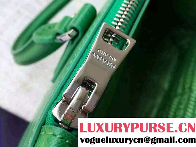 Prada Galleria Saffiano Leather Tote Bag 1BA863 Green 2016