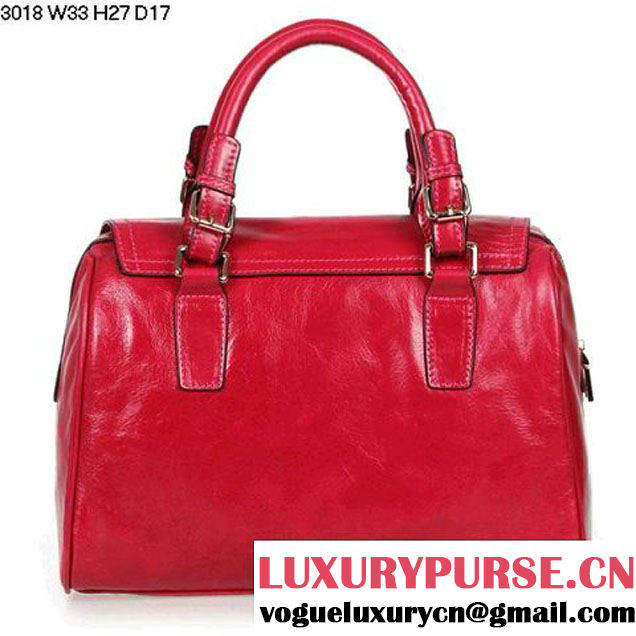 Prada Iridescent Leather Tote Bag BL3018 Rosy  