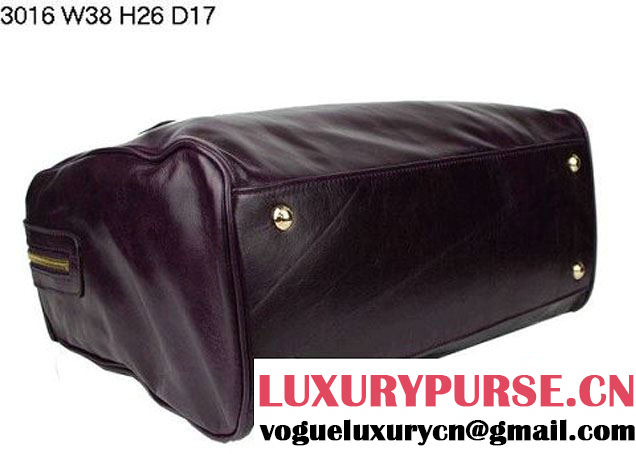Prada Iridescent Leather Tote Bag BL3016 Purple  