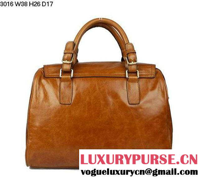 Prada Iridescent Leather Tote Bag BL3016 Camel  