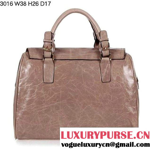 Prada Iridescent Leather Tote Bag BL3016 Grey  