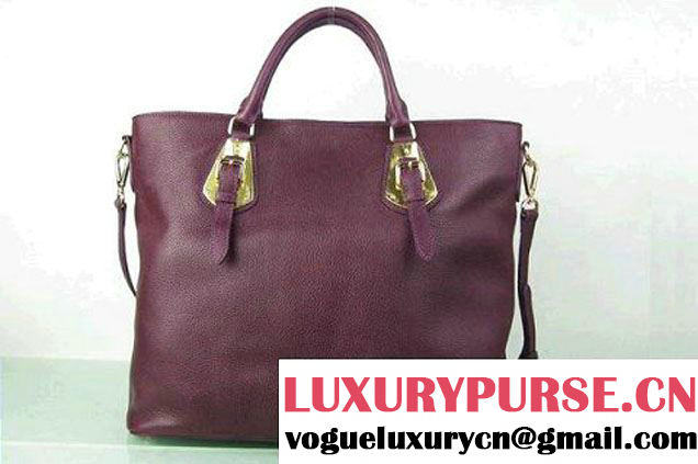 Prada BN1902 Original Calf Leather Tote Bag Fuchsia  