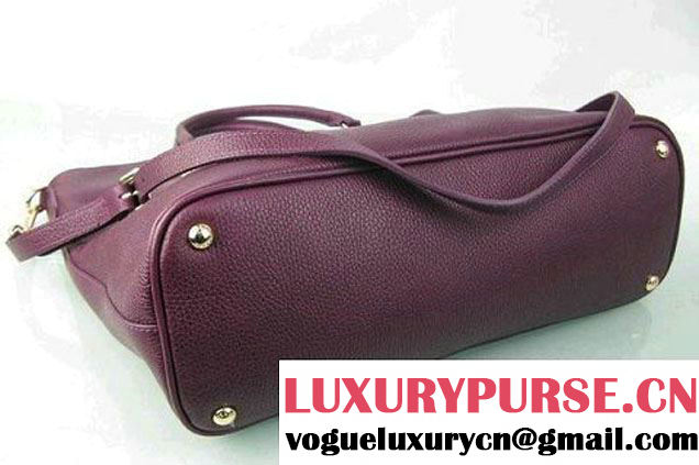 Prada BN1902 Original Calf Leather Tote Bag Fuchsia  