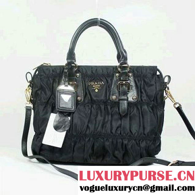 Replica Prada Tessuto Gauffre Tote Bag 1336 Black