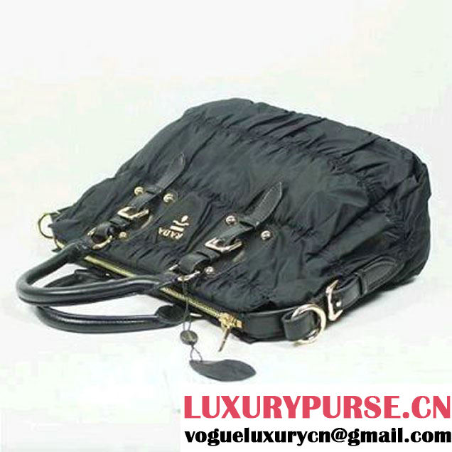 Replica Prada Tessuto Gauffre Tote Bag 1336 Black  