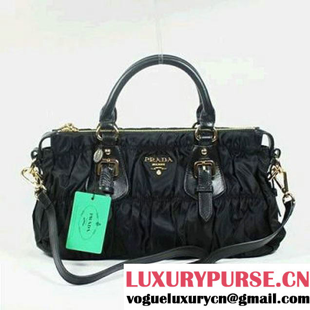 Replica Prada Tessuto Gauffre Tote Bag 1047 Black