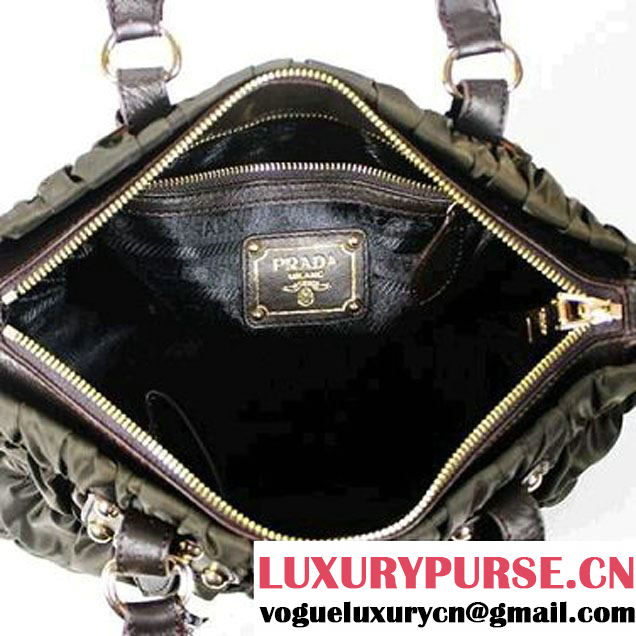 Replica Prada Tessuto Gauffre Tote Bag 1336 Brown  