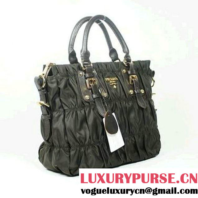 Replica Prada Tessuto Gauffre Tote Bag 1336 Brown  