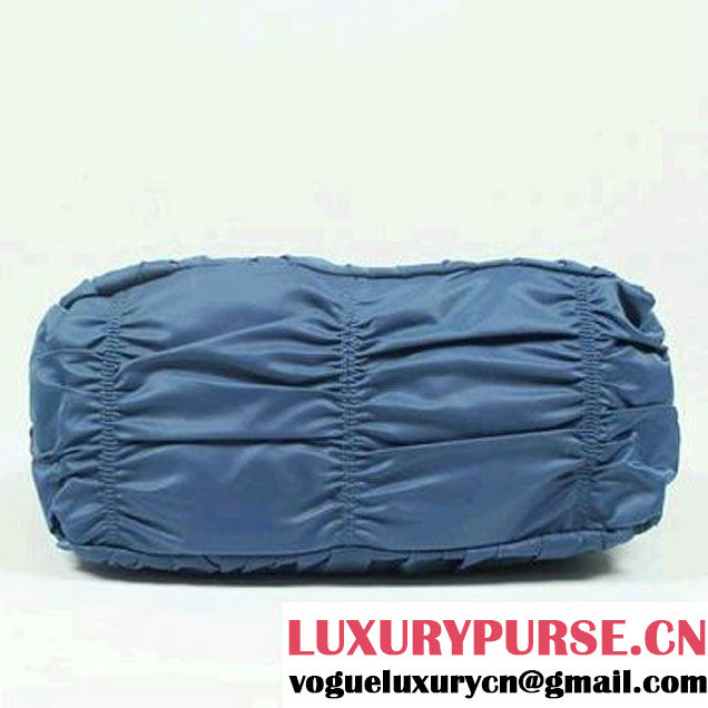 Replica Prada Tessuto Gauffre Tote Bag 1336 Blue  