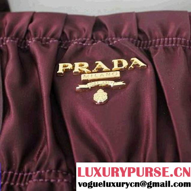 Replica Prada Tessuto Gauffre Tote Bag 1047 Bordeaux  