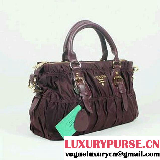 Replica Prada Tessuto Gauffre Tote Bag 1047 Bordeaux  