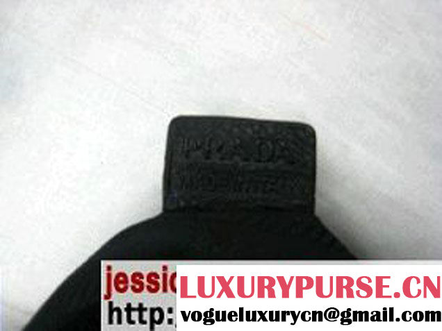 Prada BN1230 Leather Tote Bags Black   