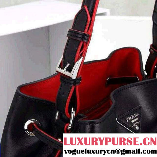 Prada Bucket Bag All-Leather in Black 2014