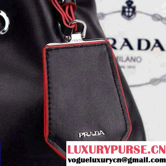 Prada Bucket Bag All-Leather in Black 2014
