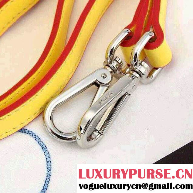 Prada Bucket Bag All-Leather in Yellow 2014