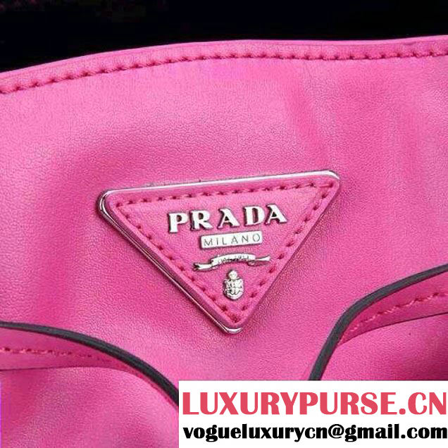 Prada Bucket Bag All-Leather in Pink 2014