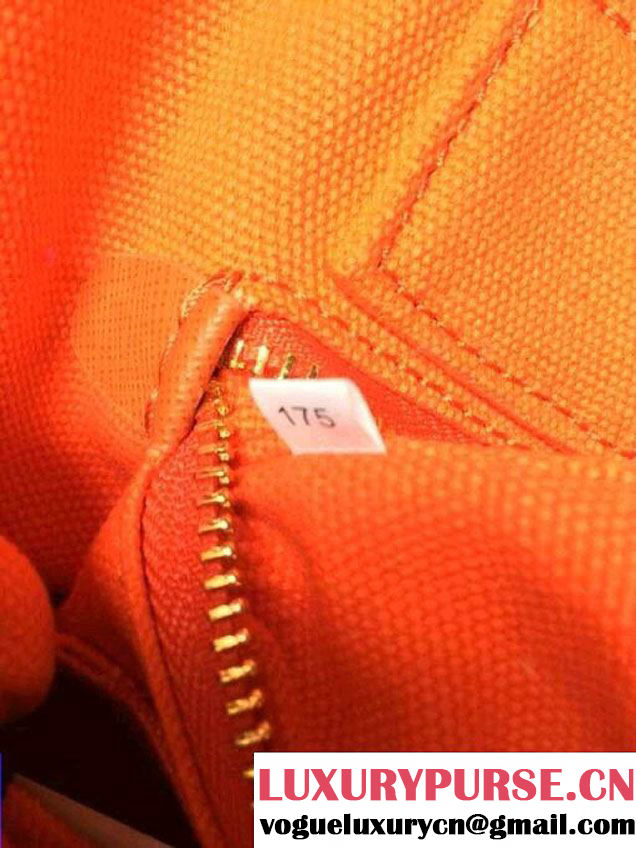 Prada Logo-Print Canvas Tote Bag in Orange