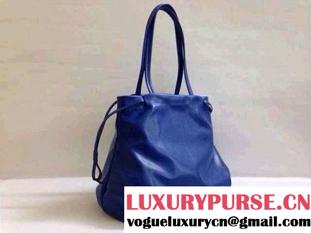 Prada Top Handle Tote Bag in Blue 2014