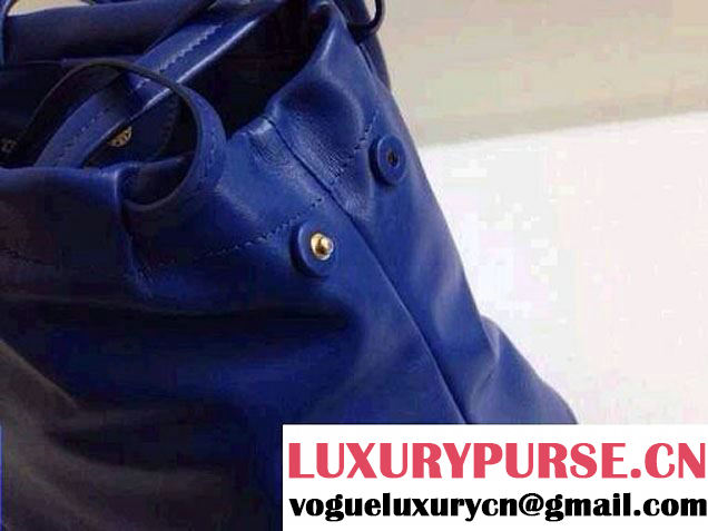 Prada Top Handle Tote Bag in Blue 2014