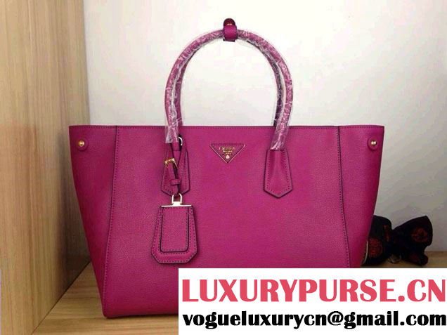 Prada Calf Leather Tote Bag BN2829 Fushia