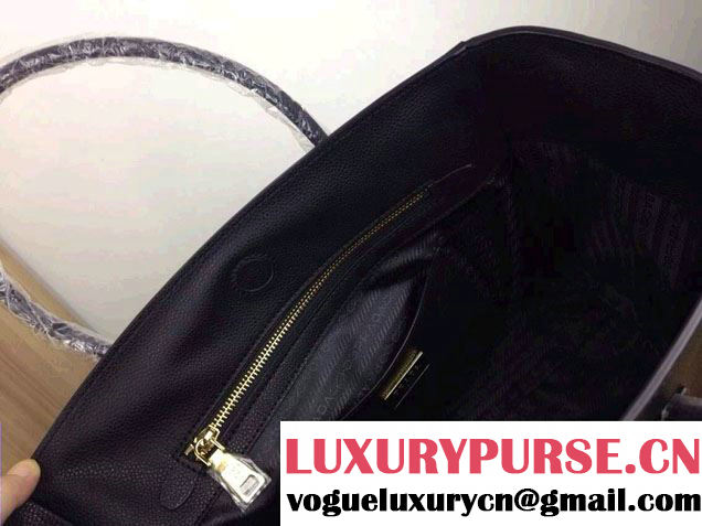 Prada Calf Leather Tote Bag BN2829 Black