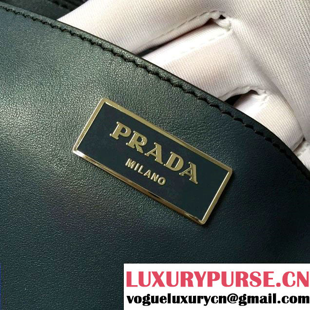 Prada Hand-stitched City Calf Leather Tote Bag B2861K Baltic Blue 2015