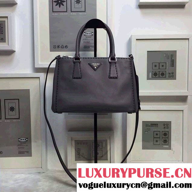 Prada Hand-stitched City Calf Leather Tote Bag BN2863 Marble 2015