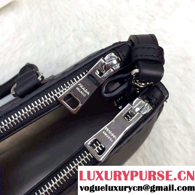 Prada Hand-stitched City Calf Leather Tote Bag BN2274 Black 2015