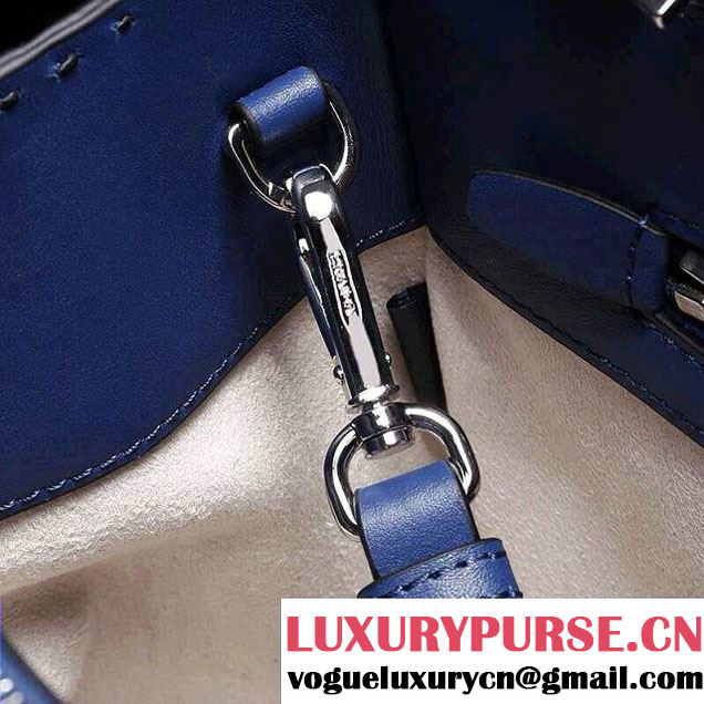 Prada Hand-stitched City Calf Leather Tote Bag BN2274 Cornflower Blue 2015