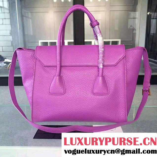Prada Clemence Leather Tote Bag 2669 Light Purple 2015