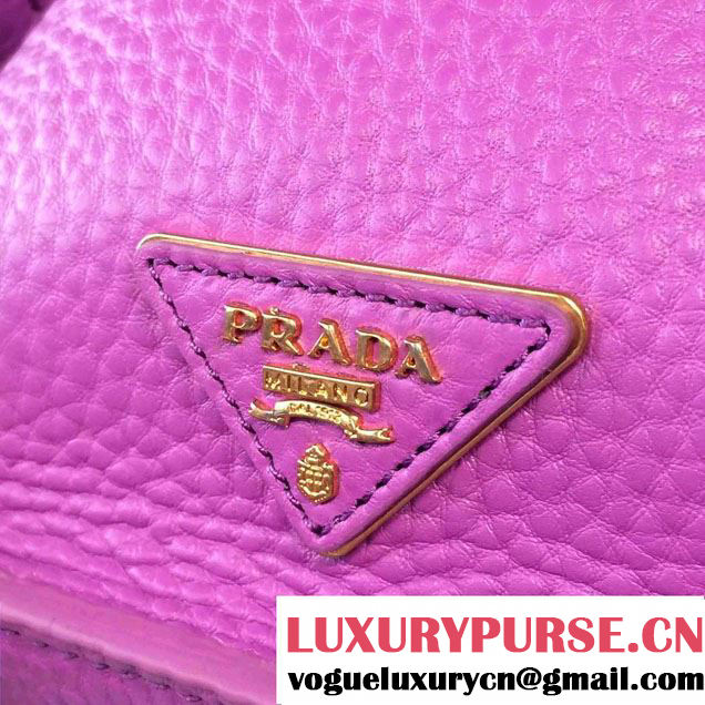 Prada Clemence Leather Tote Bag 2669 Light Purple 2015