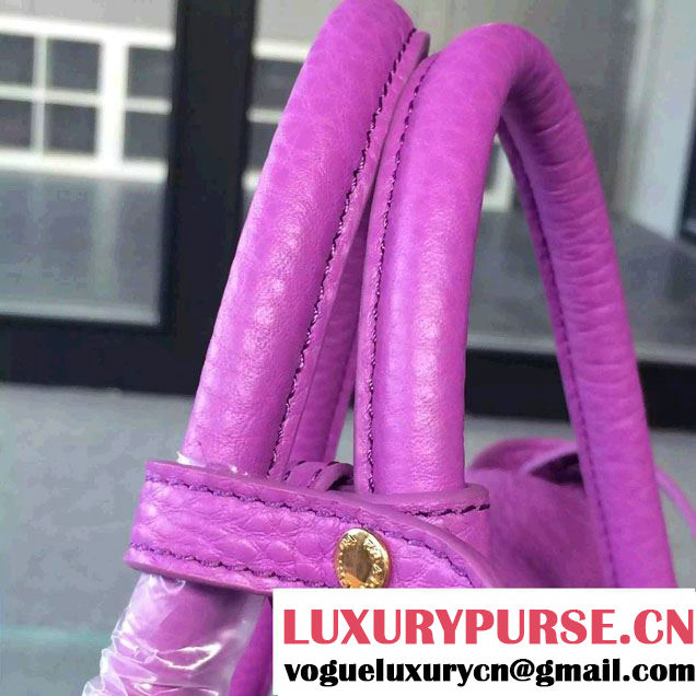 Prada Clemence Leather Tote Bag 2669 Light Purple 2015