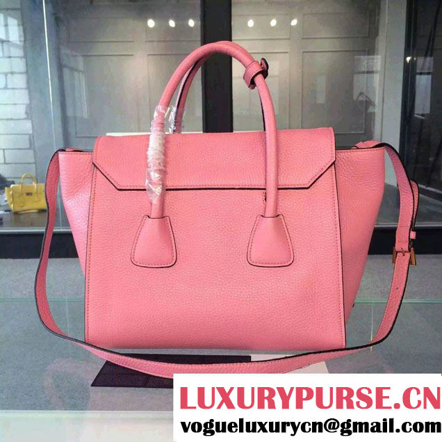 Prada Clemence Leather Tote Bag 2669 Pink 2015